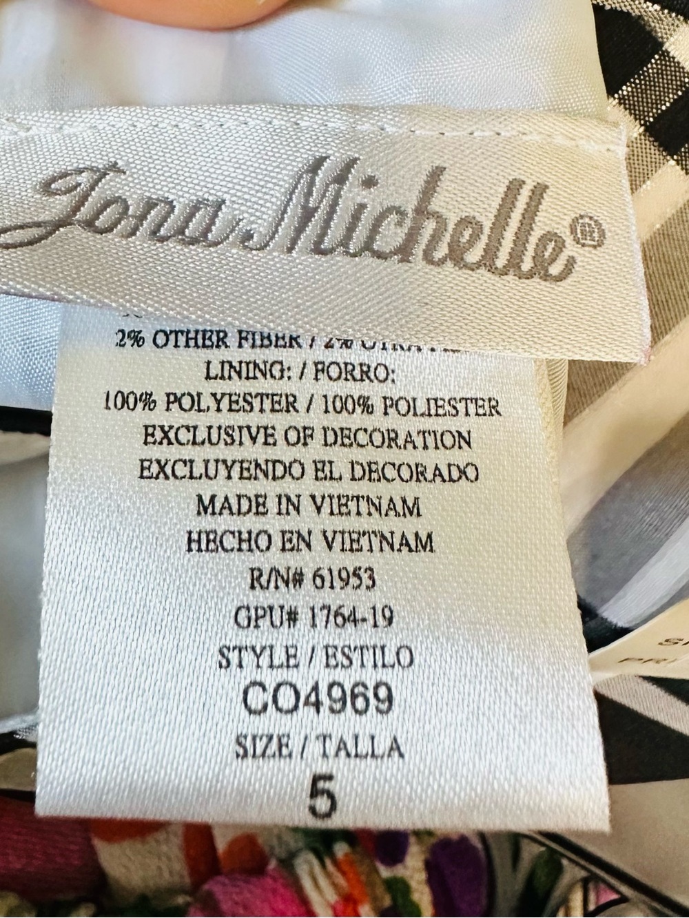 Jona Michelle Black & White Plaid Sleeveless Dress - Picture 11 of 11